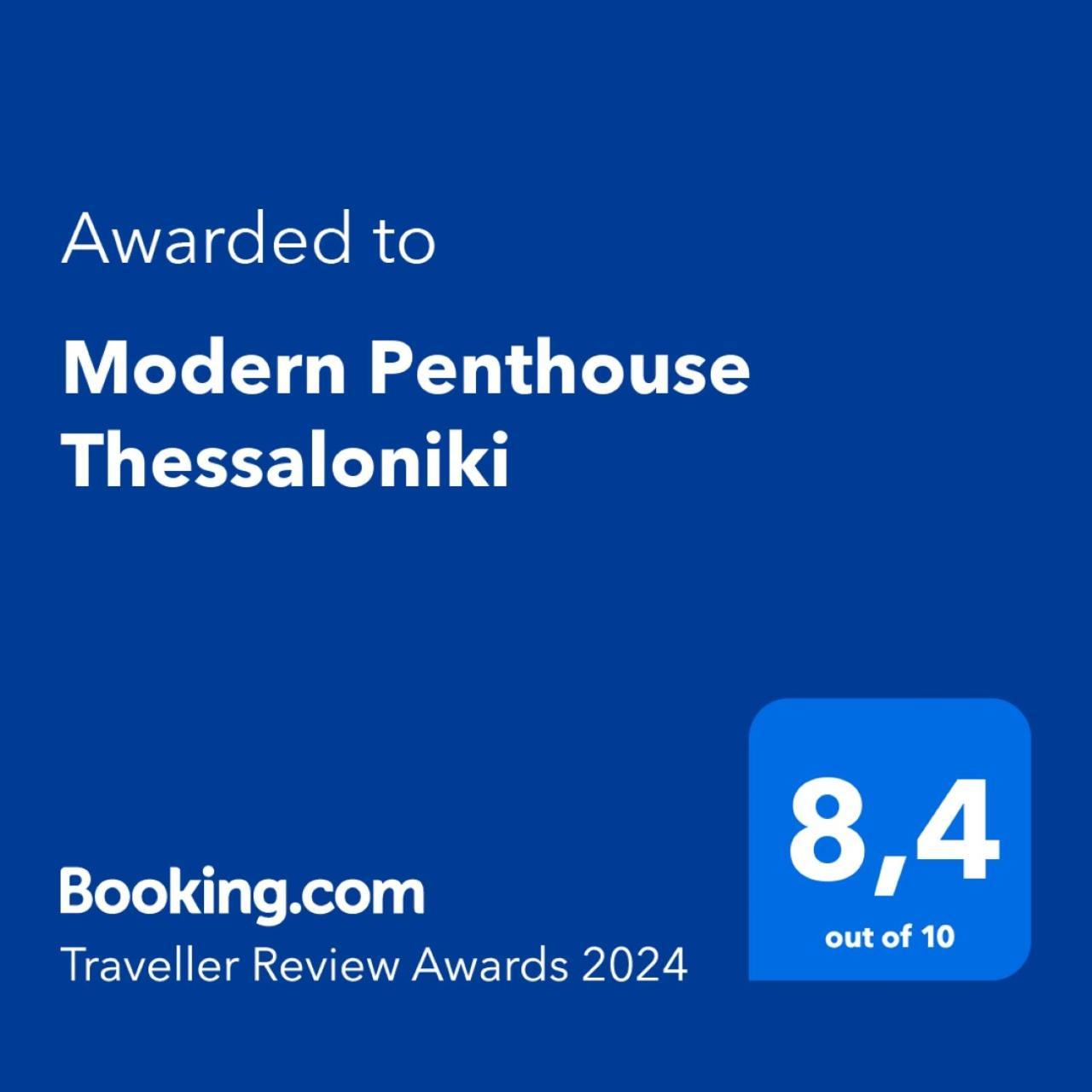 Modern Penthouse Thessaloniki Apartment Exterior foto